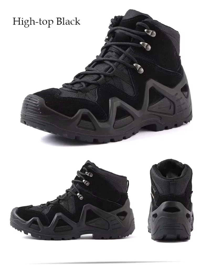 Men Casual Hunting Ankle Boots Outdoor Tactical Hiking Man Boot Hunting Work Boots for Motorcycle Shoes Botas Militares