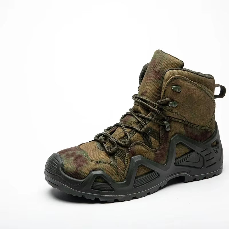Men Casual Hunting Ankle Boots Outdoor Tactical Hiking Man Boot Hunting Work Boots for Motorcycle Shoes Botas Militares